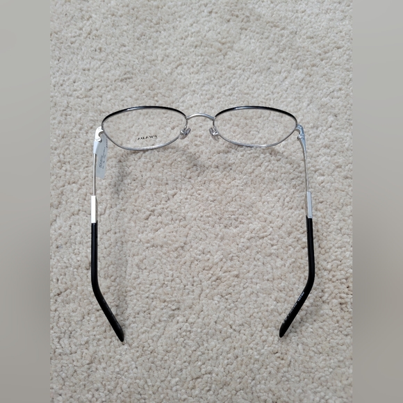 Prada 0PR 64YV Eyeglasses Silver/Black Frame Round Full Rim 54-18-135 No Case - Picture 14 of 15